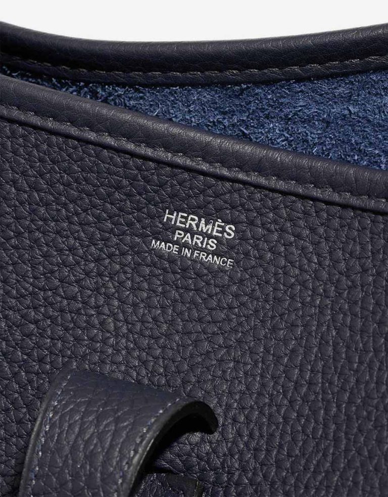 Hermès Evelyne 33 Taurillon Clémence Bleu Nuit Logo | Sell your designer bag