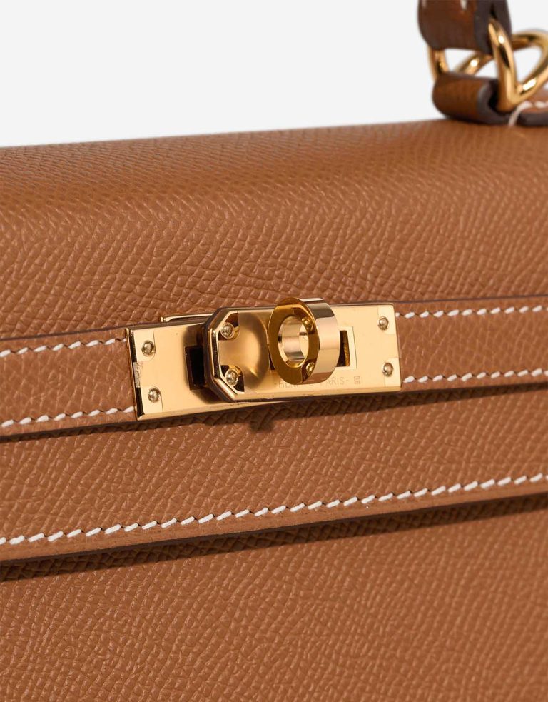 Hermès Kelly 25 Epsom Gold Closing System | Verkaufen Sie Ihre Designertasche