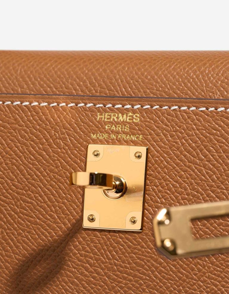 Hermès Kelly 25 Epsom Gold Logo | Verkaufen Sie Ihre Designertasche