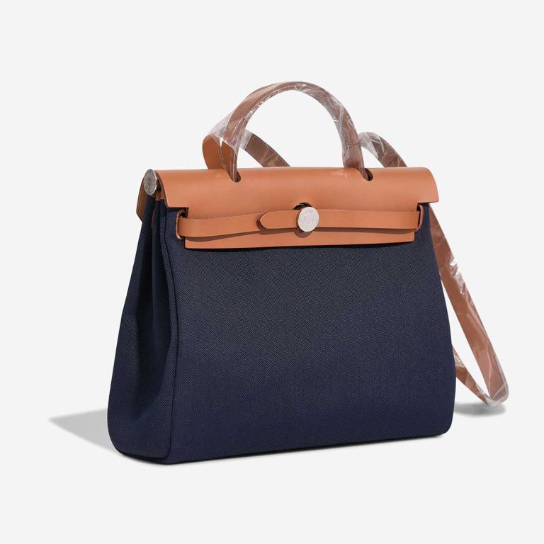 Hermès Herbag 31 Toile / Vache Hunter Bleu Marine / Naturel | Sell your designer bag