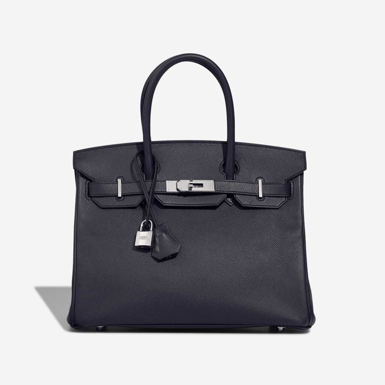 Hermès Birkin 30 Epsom Bleu Indigo Front | Sell your designer bag