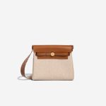 Hermès Herbag Mini Toile H / Vache Hunter Écru / Beige / Fauve Front | Sell your designer bag