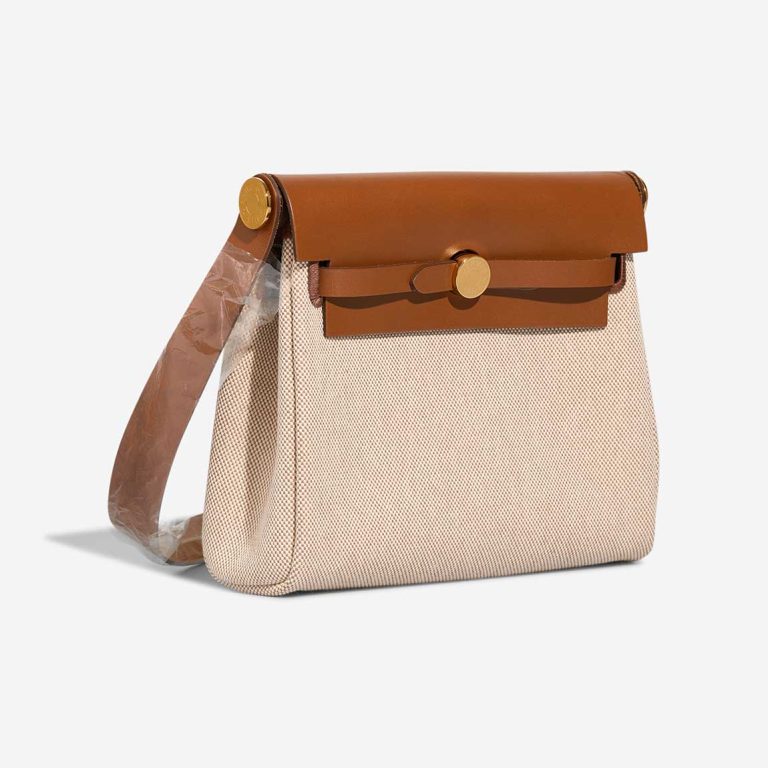 Hermès Herbag Mini Toile H / Vache Hunter Écru / Beige / Fauve | Sell your designer bag