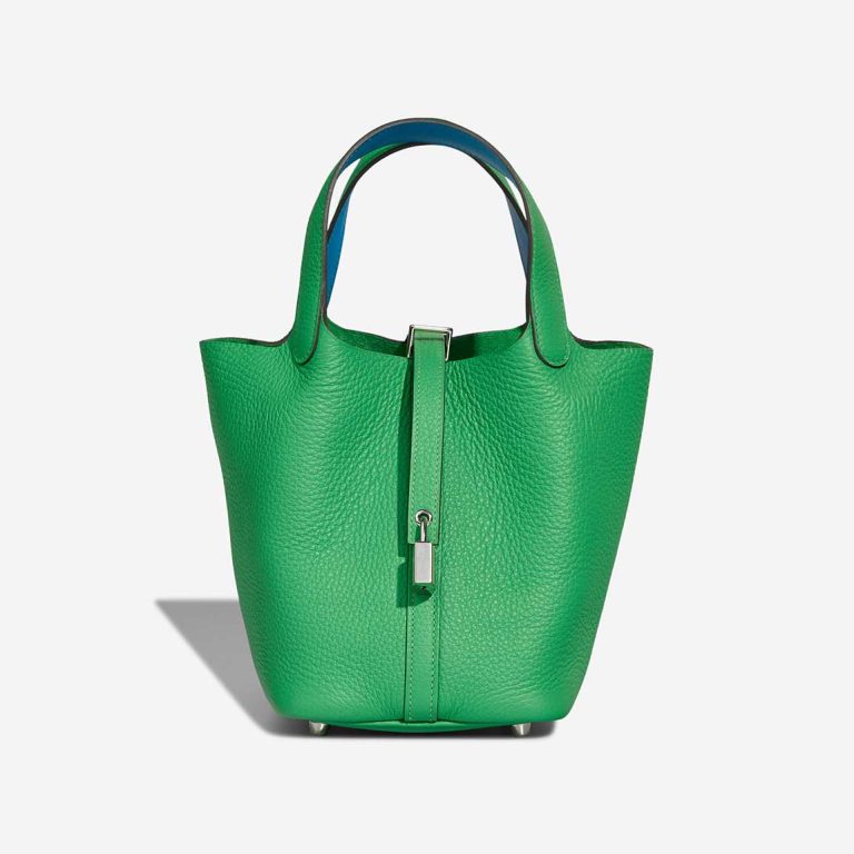 Hermès Picotin 18 Clémence Bambou / Vert Bosphore Front | Sell your designer bag