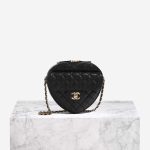 Chanel Timeless Heart Medium Lamb Black Front | Sell your designer bag