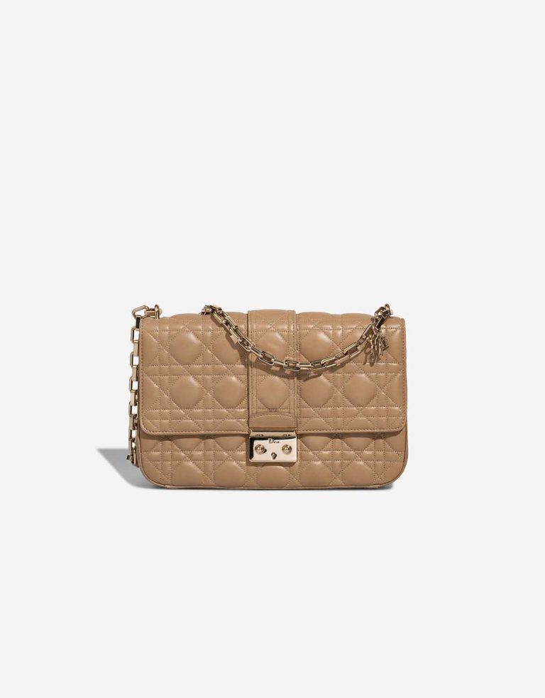 Dior Miss Dior Medium Lamb Beige Front | Sell your designer bag