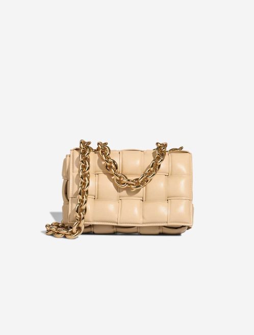 Bottega Veneta Cassette Lamb Beige Front | Sell your designer bag