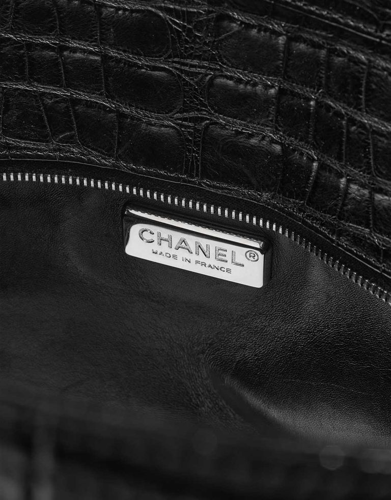 Chanel Shopper Biarritz Large Crocodile Black Logo | Sell your designer bag