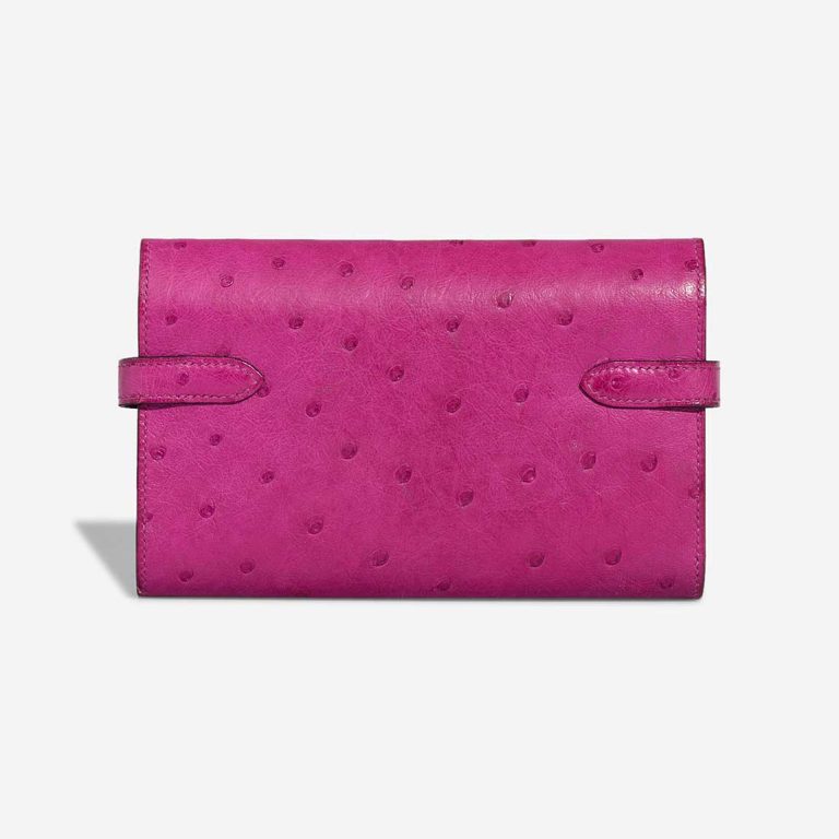 Hermès Kelly Depliant Wallet Medium Ostrich Rose Pourpre | Sell your designer bag