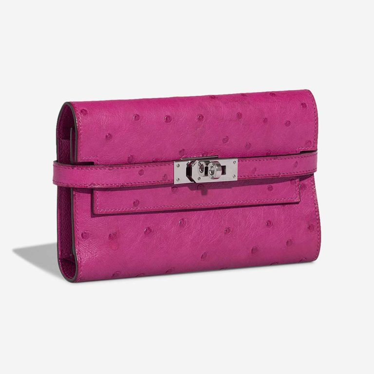 Hermès Kelly Depliant Wallet Medium Ostrich Rose Pourpre | Sell your designer bag