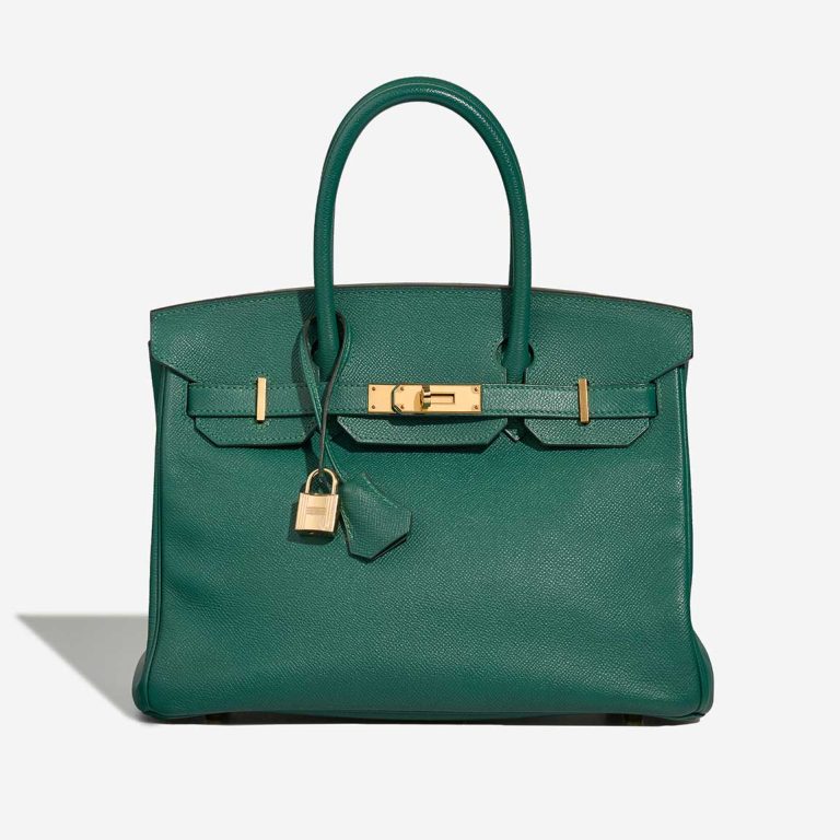 Hermès Birkin 30 Epsom Vert Jade Front | Sell your designer bag