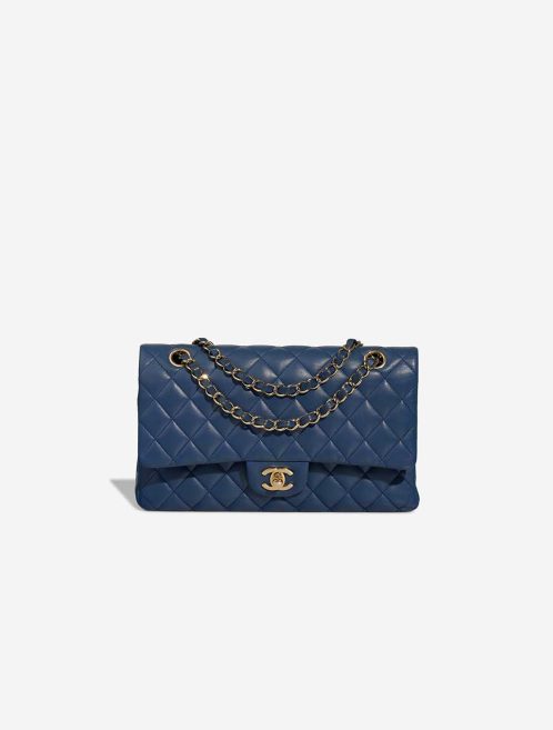 Chanel Timeless Medium Lamb Dark Blue Front | Sell your designer bag