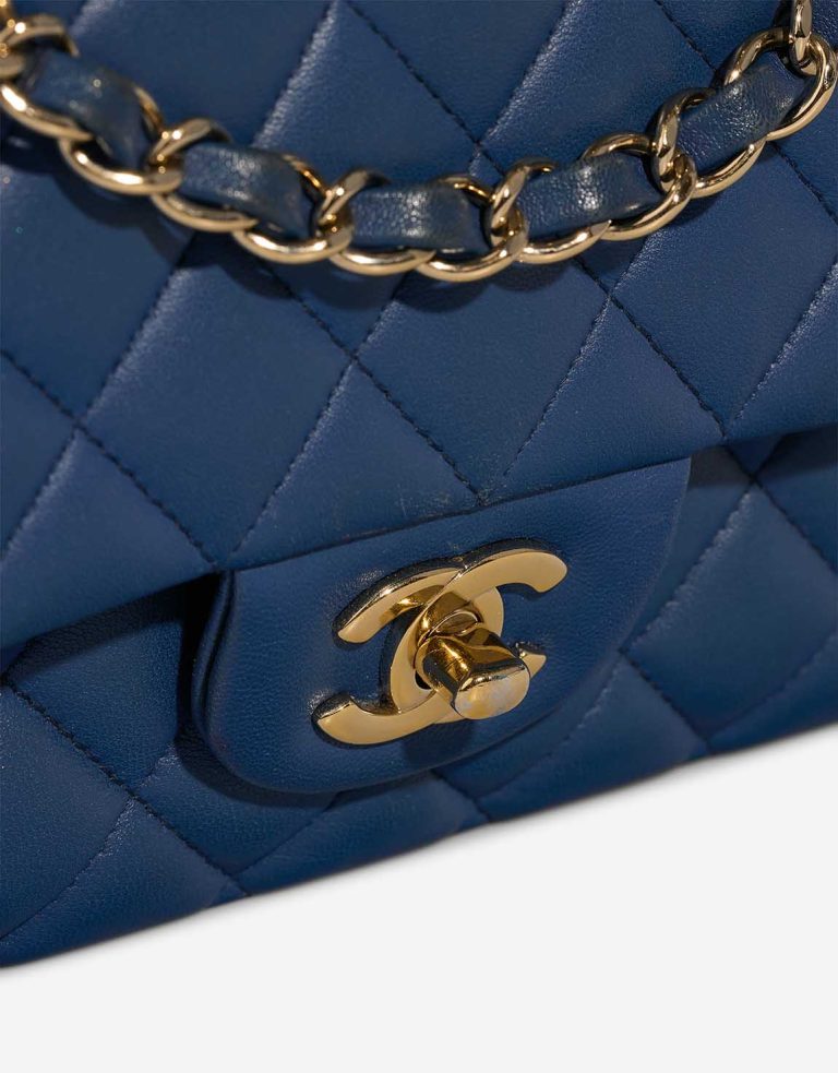 Chanel Timeless Medium Lammleder Dark Blue Closing System | Verkaufen Sie Ihre Designer-Tasche