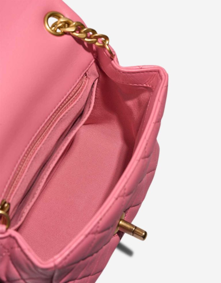 Chanel Timeless Mini Square Pearl Samba Lamb Pink Inside | Vendez votre sac de créateur