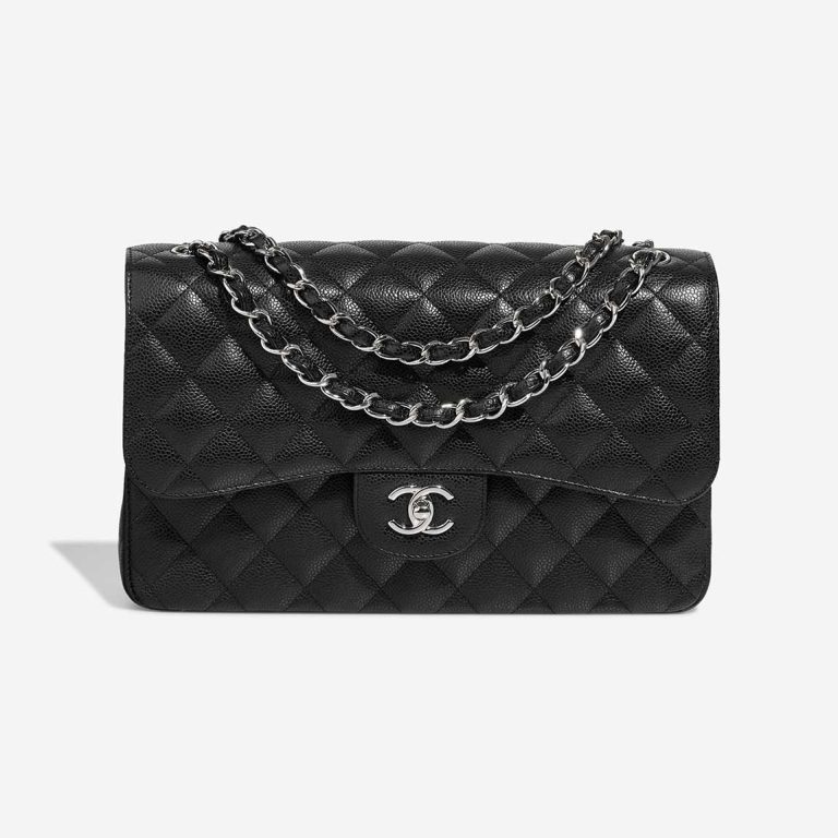 Chanel Timeless Jumbo Caviar Black Front | Sell your designer bag