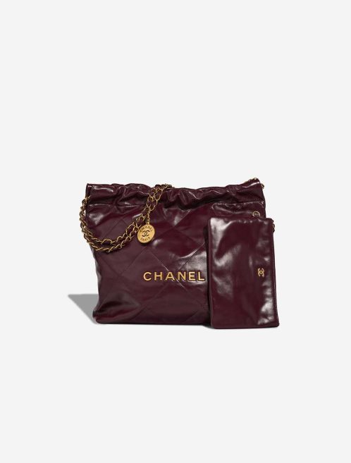 Chanel 22 Medium Lamb Bordeaux Front | Sell your designer bag