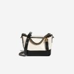 Chanel Gabrielle Small Aged Calf / Lamb Black / White Front | Sell your designer bag