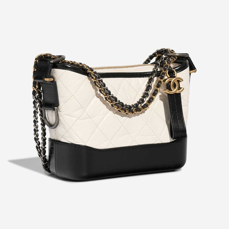 Chanel Gabrielle Small Aged Calf / Lamb Black / White | Sell your designer bag