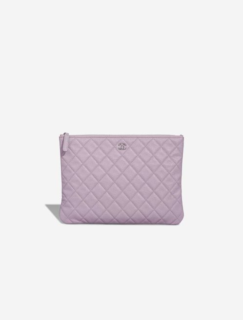 Chanel Clutch Caviar Violet Front | Sell your designer bag