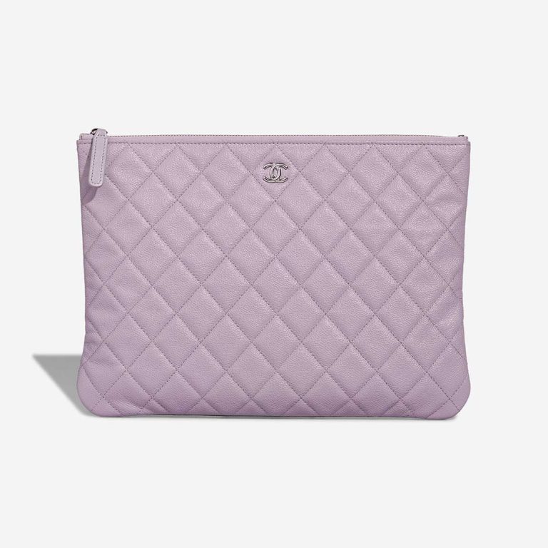 Chanel Clutch Caviar-Leder Violet Front | Verkaufen Sie Ihre Designer-Tasche