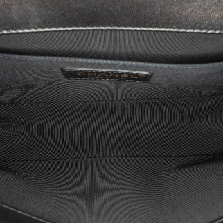 Chanel Boy Medium Lammleder Leder Schwarz / Weiß Innenseite | Verkaufen Sie Ihre Designer-Tasche