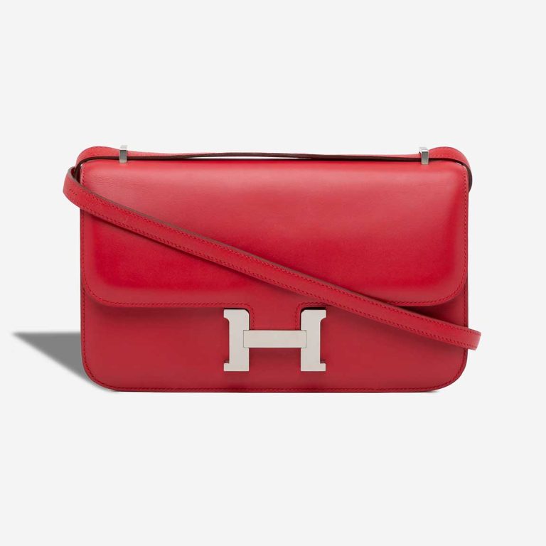 Hermès Constance Elan Box Leather Rouge Casaque Front | Vendre votre sac de créateur