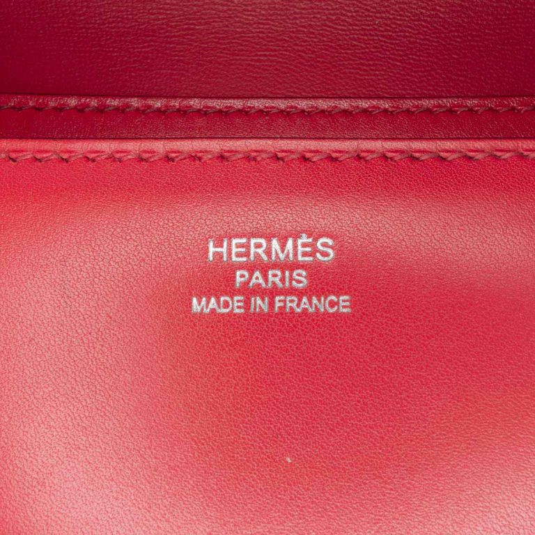 Hermès Constance Elan Box Cuir Rouge Casaque Logo | Vendre votre sac de créateur