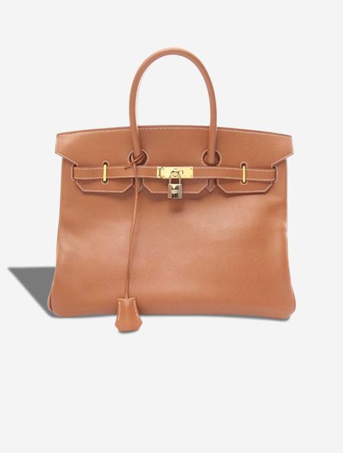 Hermès Birkin 35 Courchevel Gold Front | Sell your designer bag