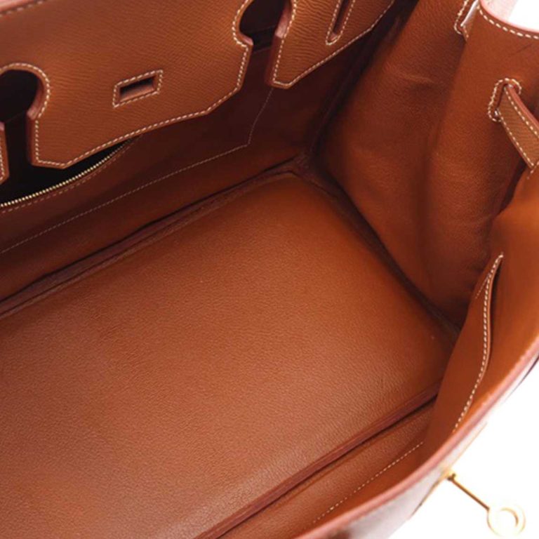 Hermès Birkin 35 Courchevel Gold Inside | Sell your designer bag