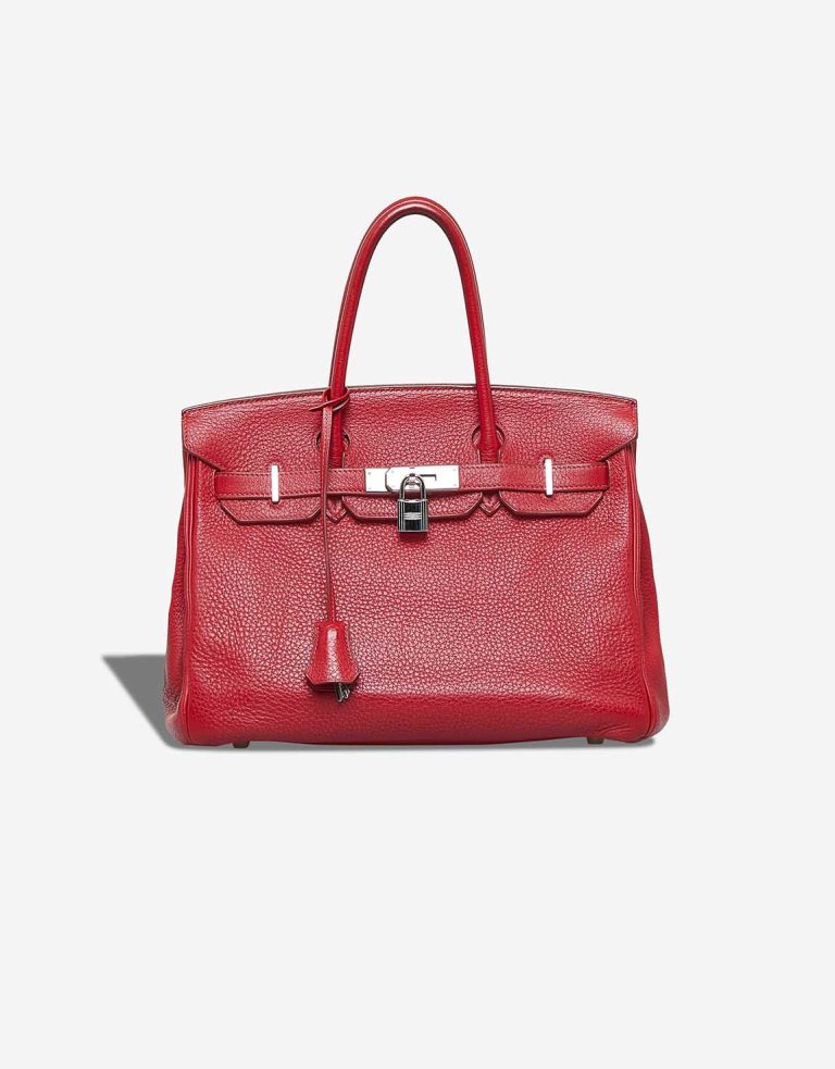 Hermès Birkin 30 Clémence Rouge Garance Front | Sell your designer bag