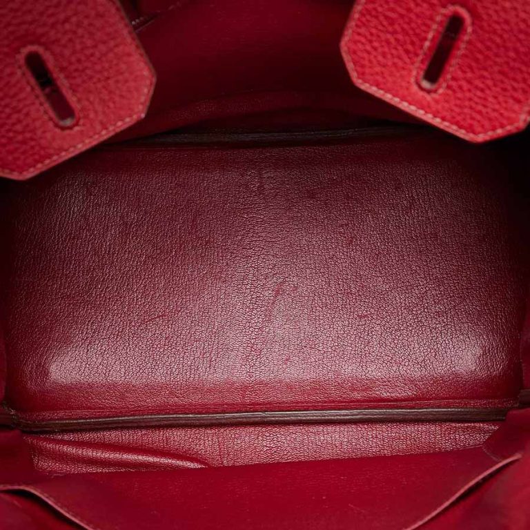 Hermès Birkin 30 Clémence Rouge Garance Inside | Verkaufen Sie Ihre Designertasche