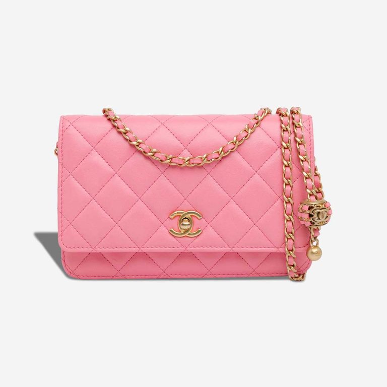 Chanel Wallet On Chain Lammleder Pink Front | Verkaufen Sie Ihre Designer-Tasche