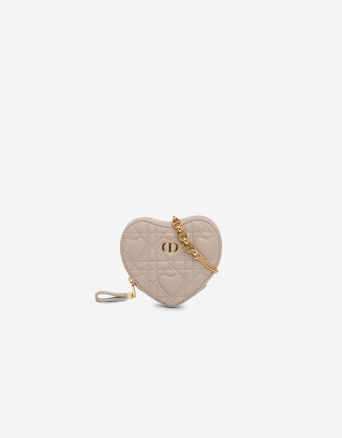 バッグ DiorDioramour  Caro Heart Pouch Dior Caro DiorAmour Heart Pouch Calf Beige | SACLÀB