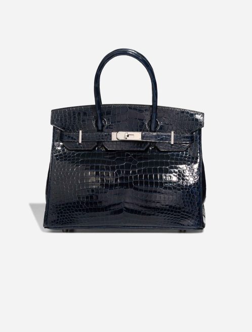 Hermès Birkin 30 Porosus Crocodile Bleu Marine Front | Sell your designer bag