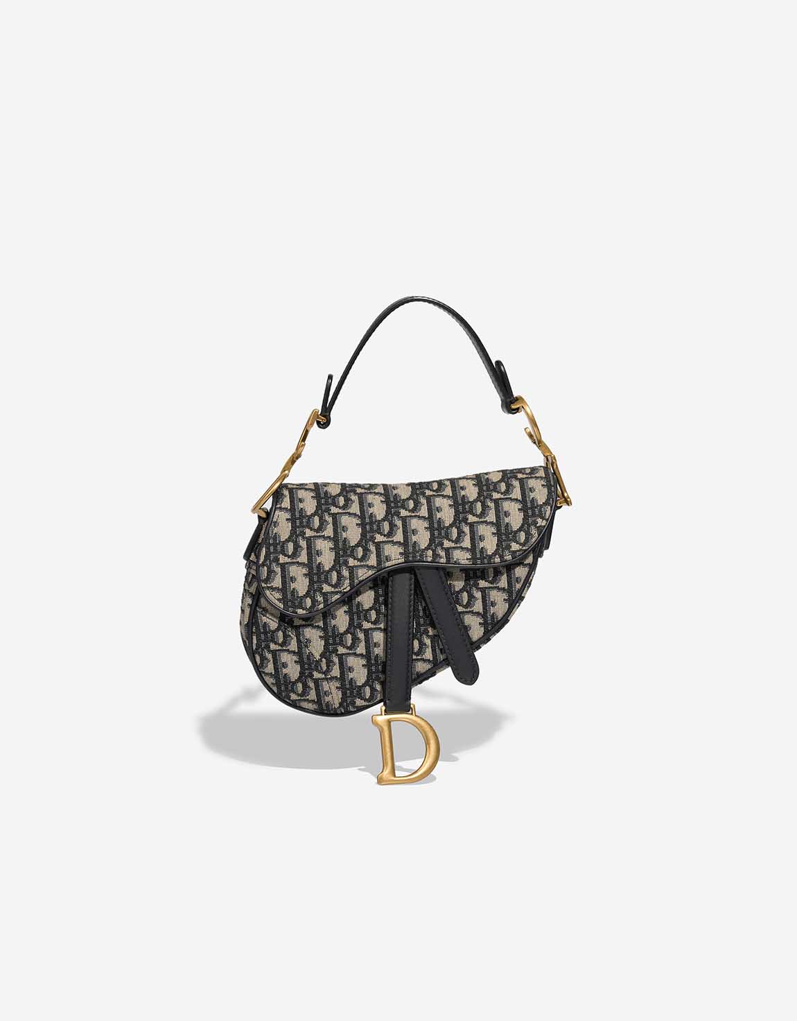 Dior Saddle Mini Oblique Jacquard Blue | SACLÀB