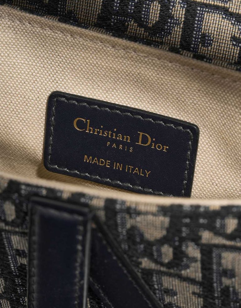 Dior Saddle Mini Oblique Jacquard Blue Logo | Sell your designer bag