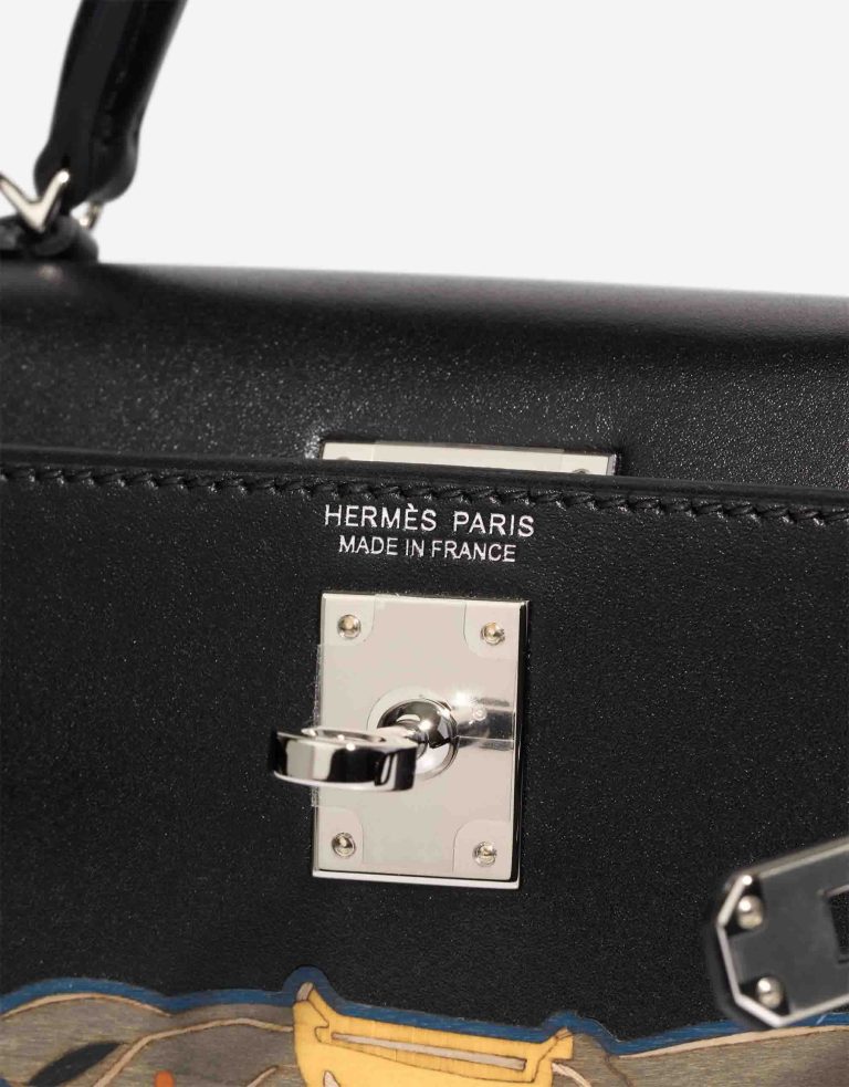 Hermès Kelly Mini Cheval De Bois Tadelakt Black Logo | Sell your designer bag