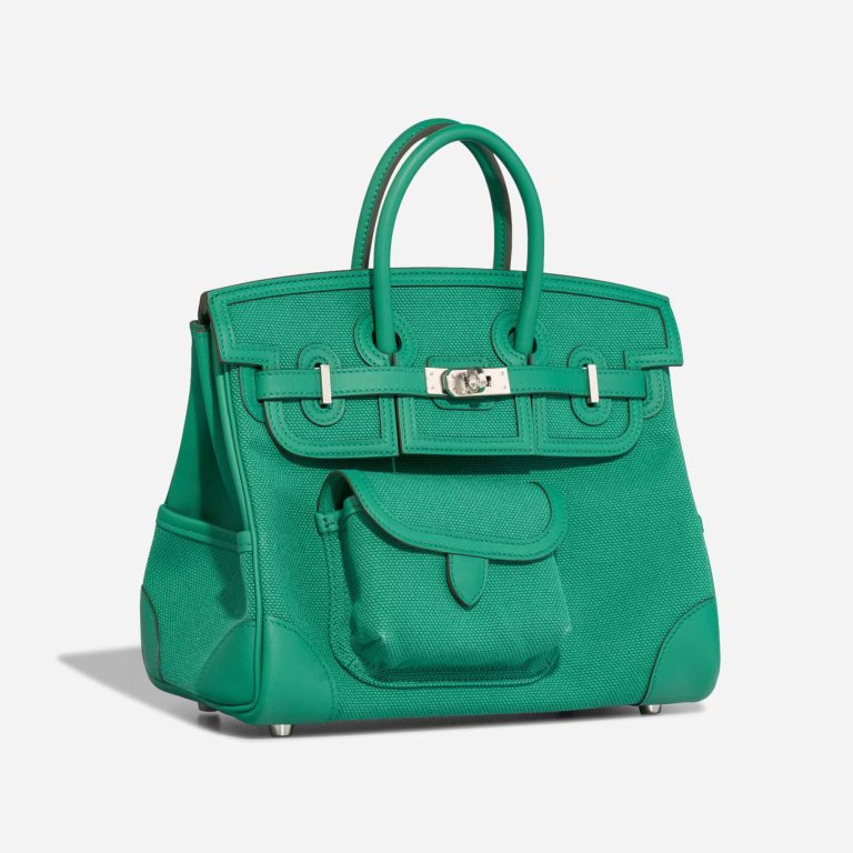 Hermès Birkin Cargo 25 Toile Goeland / Swift Vert Vertigo | Sell your designer bag