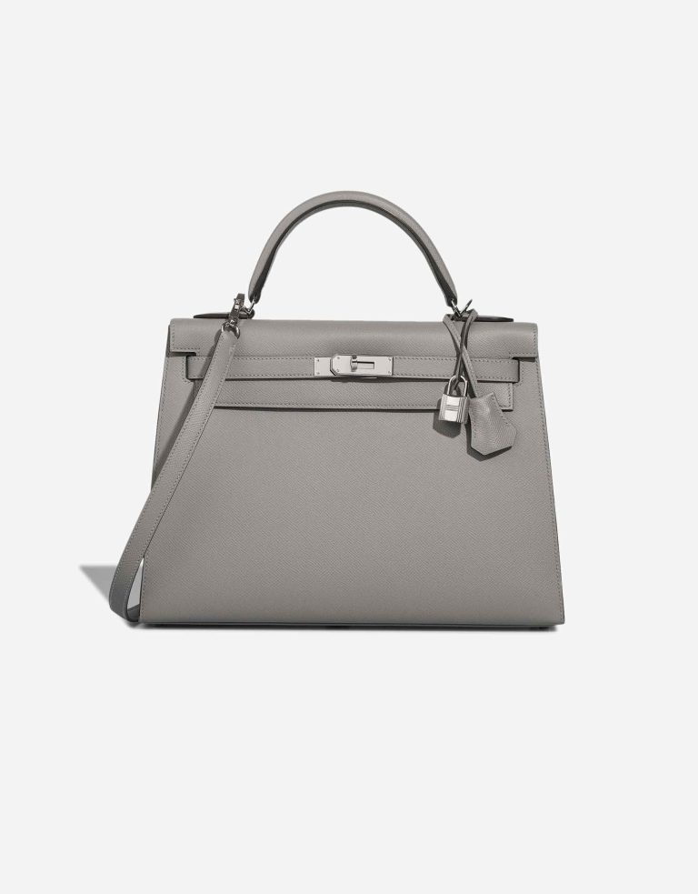 Hermès Kelly 32 Epsom Gris Mouette Front | Sell your designer bag