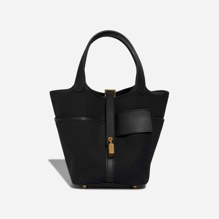 Hermès Picotin Cargo 18 Toile / Swift Black Front | Sell your designer bag