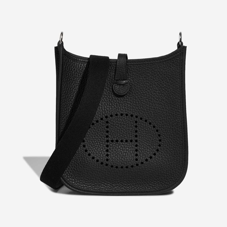 Hermès Evelyne 16 Taurillon Clémence Schwarz Front | Verkaufen Sie Ihre Designer-Tasche