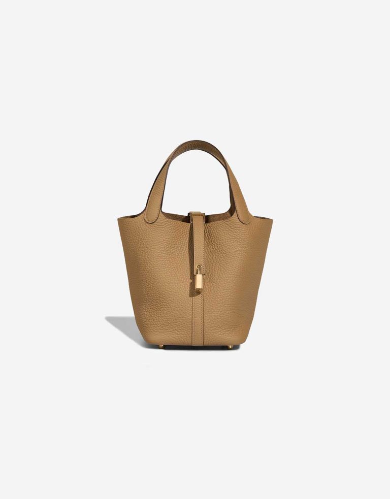 Hermès Picotin 18 Taurillon Clémence Biscuit Front | Sell your designer bag