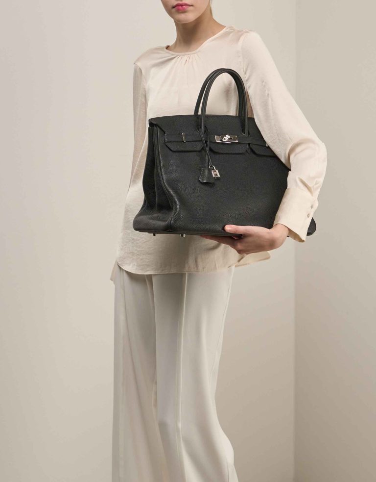 Hermès Birkin 40 Togo Black Front | Sell your designer bag