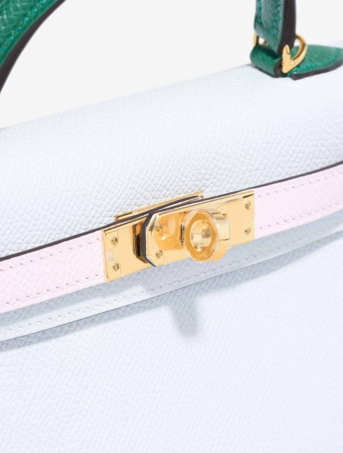 Hermès Kelly Mini Epsom Mauve Sylvestre / Bleu Brume / Malachite Closing System | Sell your designer bag