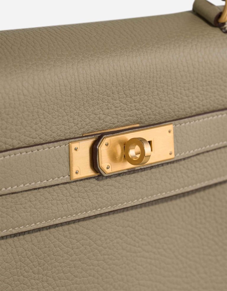 Hermès Kelly HSS 35 Clémence Sauge / Gris Pâle Closing System | Sell your designer bag