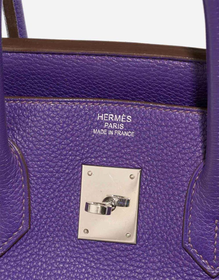 Hermès Birkin 35 Clémence Ultraviolet Logo | Sell your designer bag