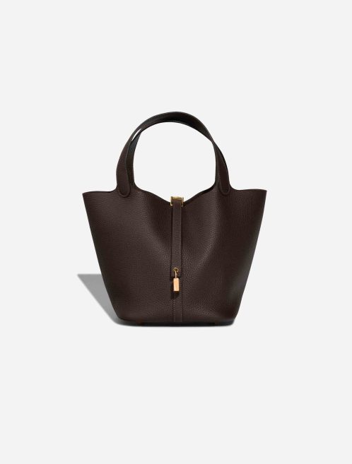 Hermès Picotin 22 Taurillon Clémence Ébène Front | Sell your designer bag