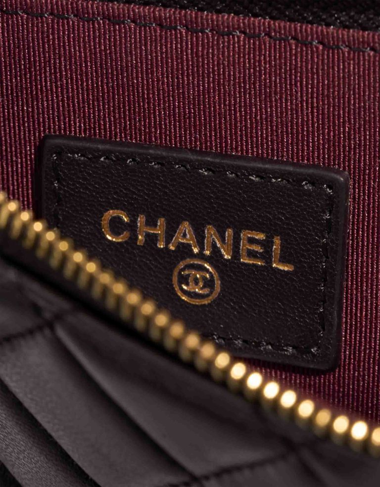 Chanel Timeless Card Holder Crossbody Bag Lamb Black Signs of wear | Sell your designer bag