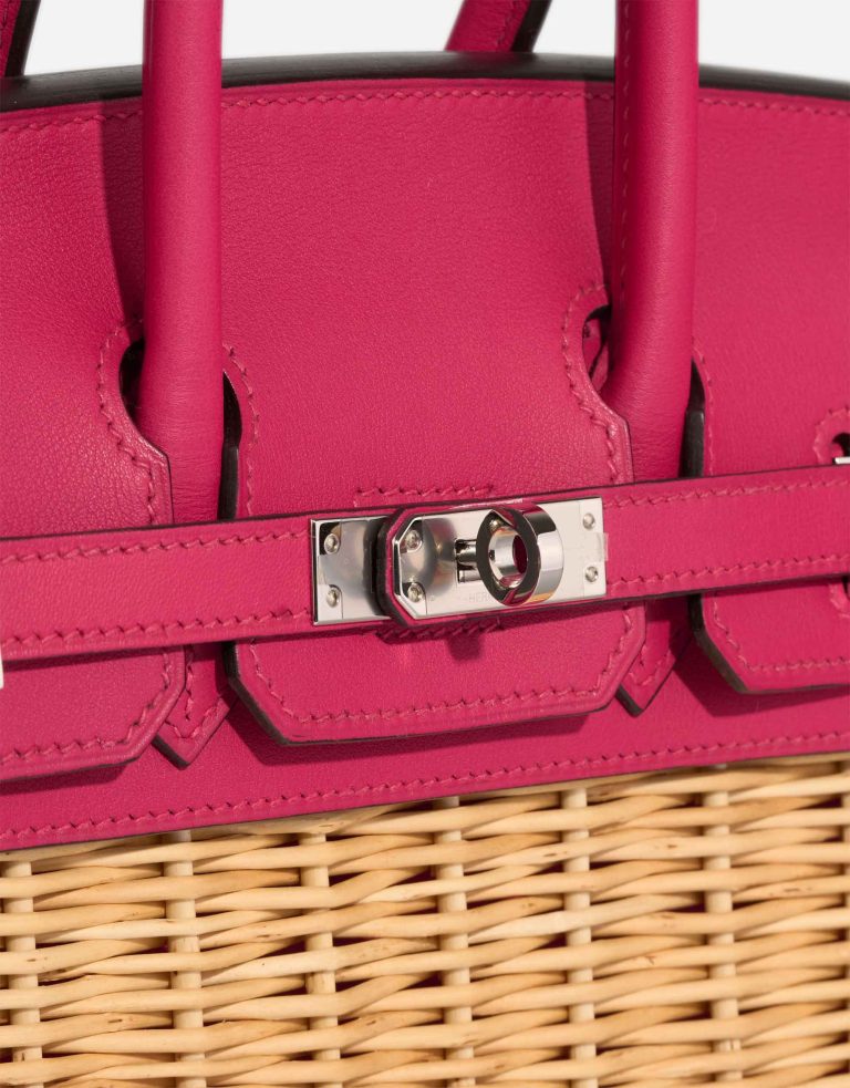 Hermès Birkin 25 Picnic Osier / Swift Naturel / Framboise Closing System | Sell your designer bag