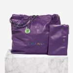 Chanel 22 Medium Calf Purple Front | Sell your designer bag